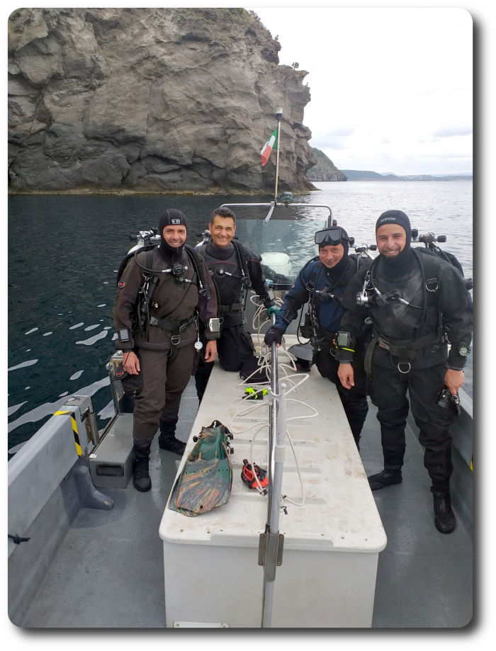 Staff Scuola IcaroSub A.S.D, Leonardo Marcehtti, Ivo Carosi, Nico Ranucci, Alessandrro Alberti